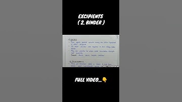 Binders in Tablets 💊 Explained in 1 Minute | Pharmaceutics | GPAT NIPER Pharma#binder