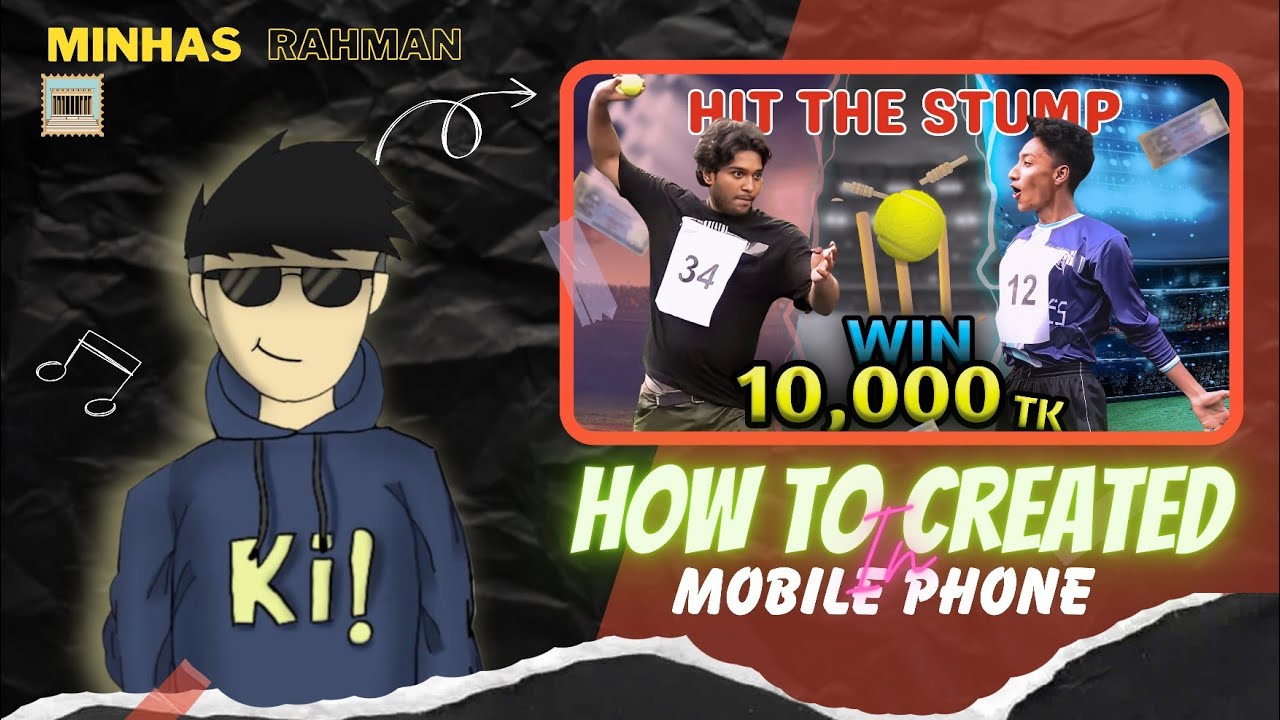 How to create @Neyonon type thumbnail in mobile phone । Canva app। Minhas Rahman...
