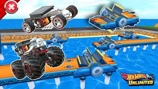 Hot Wheels Unlimited - Monster Trucks Bone Shaker Race in The Spinning Catapult