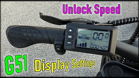 G51 display - Advanced Settings Menu + Unlock Speed Limit