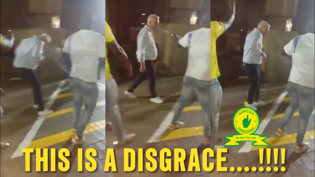 WATCH❗Heartbreaking Footage Shows Flemming Berg Attacked by Angry Mamelodi Sundowns Fans..... 