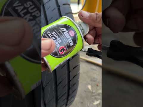 Tubles tyre kit punher and repair so easily short video #automobile #tyrefailure #tyreinflator thumbnail