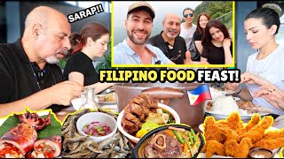 SYRIAN Family Trying FILIPINO FOOD!! (Bonding in Tagaytay) 😍🇵🇭