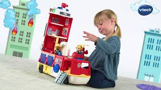 Tut Tut Copains - Super camion/caserne de pompiers VTECH rouge - Vtech