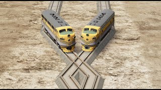 NO Train vs Zigzag Railroads | Kereta Api vs Rel Zigzag screenshot 3