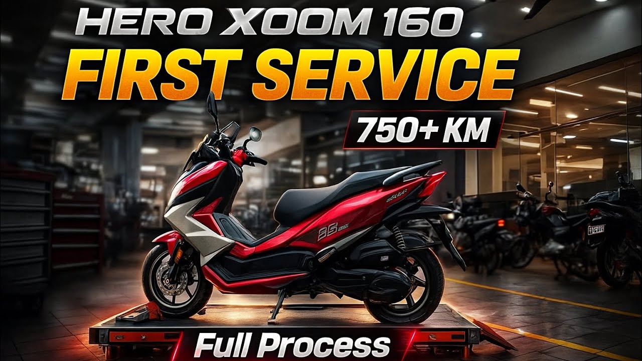 Hero Xoom 160 First Service Full Video 🔧 | Complete Service Experience & Cost
