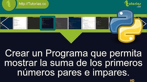 operadores – python (suma de pares e impares)