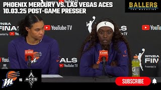 картинка: Калиа Коппер и Сато Сабалли: пресс-конференция после игры Phoenix Mercury против Las Vegas Aces |...