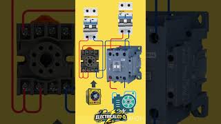 Timer Contactor Wiring Diagram | Motor Auto ON OFF Timer Control | Electrical Control