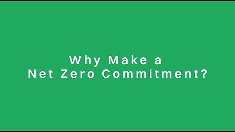 Climate Change & Environment: Net Zero Commitment
