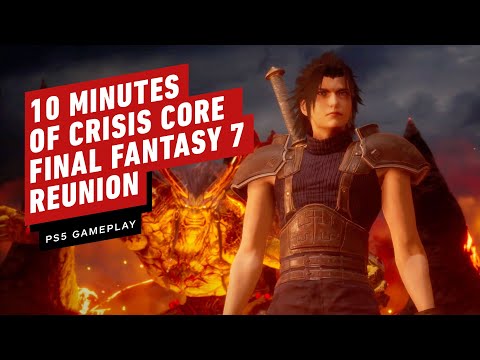 10 Minutes of Crisis Core Final Fantasy 7 Reunion PS5 Gameplay