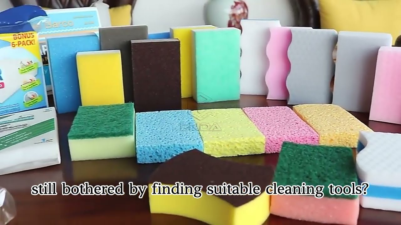 From Factory to Amazon: Custom Cleaning Sponge Eraser/Scouring Pad/Emery Sponges