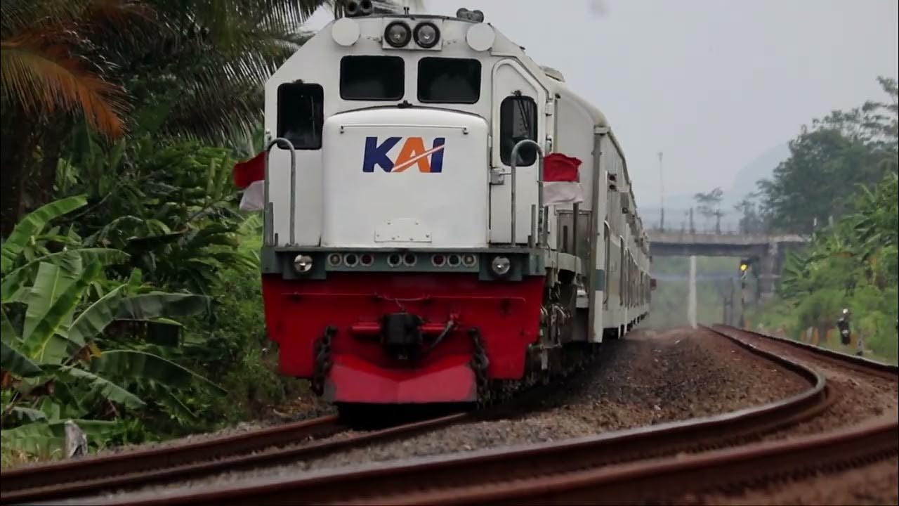 Train 67 & 246 Going Through the Straight Line of Java Railroad | Java ...