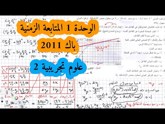 حل بكالوريا 2011 فيزياء شعبة علوم تجريبية الوحدة الأولى أكسدة ارجاع الموضوع الثاني Bac 2021