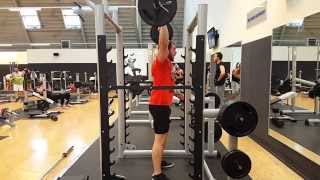 20150826 Millitary Press 176 lbs / 80 kg x 5 Reps