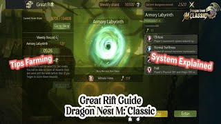 [Guide] Great Rift: System &amp; Farming Explained - Dragon Nest M: Classic