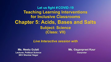 Live Interaction on PMeVIDYA : Teaching Learning Interventions for Inclusive Classrooms