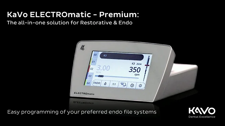 KaVo ELECTROmatic system endo function (EN Video - 3/6)