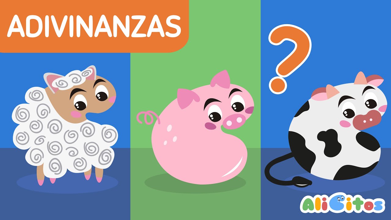 Adivinanzas de ANIMALES de granja para NIÑOS ¡Fáciles y divertidas!🐔🐴