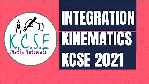 APPLICATION OF INTEGRATION KCSE 2021