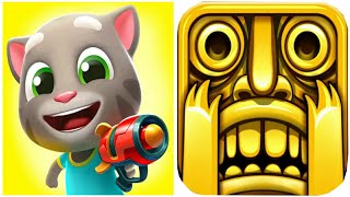 Talking Tom Blast Park VS Temple Run Gameplay Comparison (Android/iOS) screenshot 5