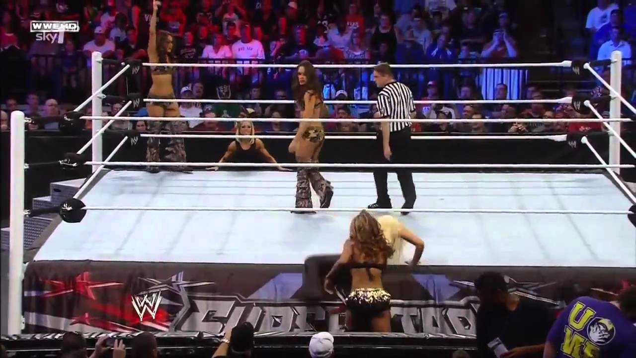 WWE Superstars : Alicia Jillian vs The Bella Twins - YouTube