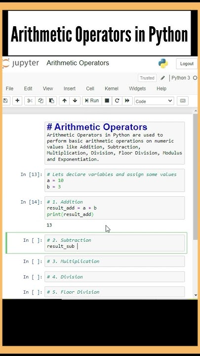2 - What are Arithmetic Operators | Python Coding - YouTube