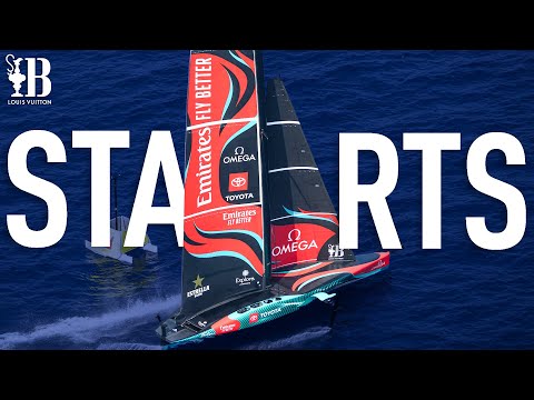 Every Race Start In Louis Vuitton 37th America's Cup | 🇳🇿 Vs 🇬🇧