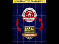🔥 Warranty vs Guarantee Difference 🤯 #telugufacts #shorts #trending