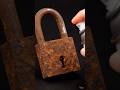 I Tried To Clean Lock and Table | Rust Vanish #asmr #satisfying #rustremoval