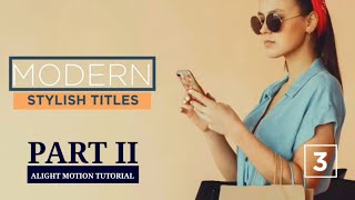 HOW TO CREATE MINIMALIST TITLE ANIMATION PART 2