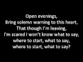 Running to California - Goodbye Elliot (Lyrics)