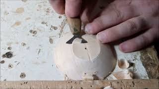 Роза-СКУЛЬПТУРА,  подробный мастер-класс; НОВЫЙ вариант бутона. Резьба по дереву - Wood carving.