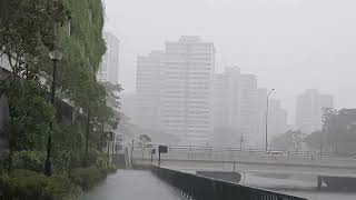 ||Lightning||Thunderstòrm||Heavy downpour with strong winds(1)