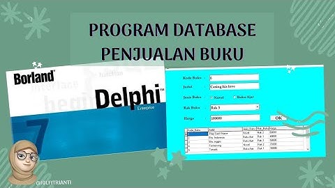 👩‍💻 Program Database Penjualan Buku | Menggunakan Delphi 7 📌