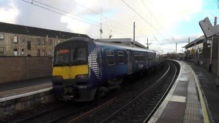 Time Lapse Trains at  Partick Train Station in Glasgow West End