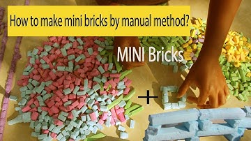 BRICKLAYING Model, How to make mini bricks by manual method - DIY Bricklaying Model