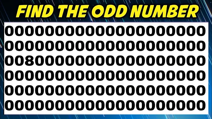CAN YOU FIND ODD NUMBERS AND LETTER?|| HOW GOOD YOUR EYES 👀