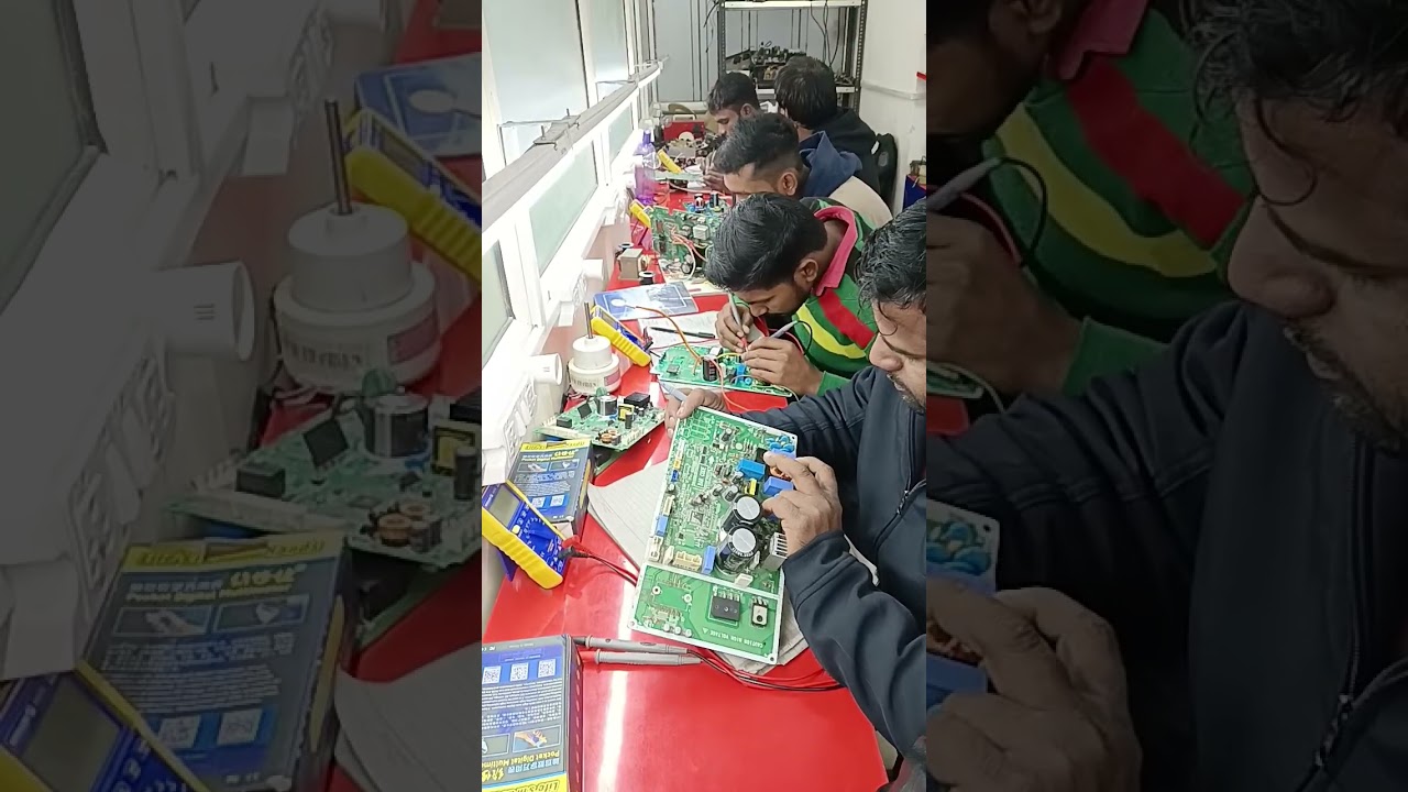 Inverter & non inverter all student AC PCB repairing practical training centre. call 9540 239 239