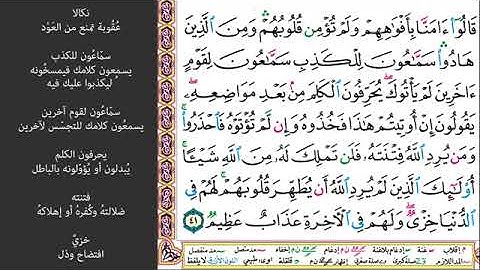 #٨ صفحة ١١٤ من القرآن الكريم مكررة ١٠ مرات سورة المائدة ماهر معيقلي يريدون أن يخرجوا من النار وماهم