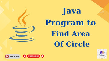 Java Program to find Area Of Circle