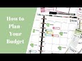 HOW TO PLAN- Your Budget