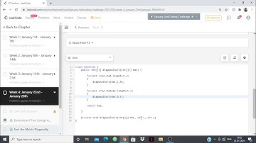 LeetCode Sort The Matrix Diagonally January Challenge Day 23