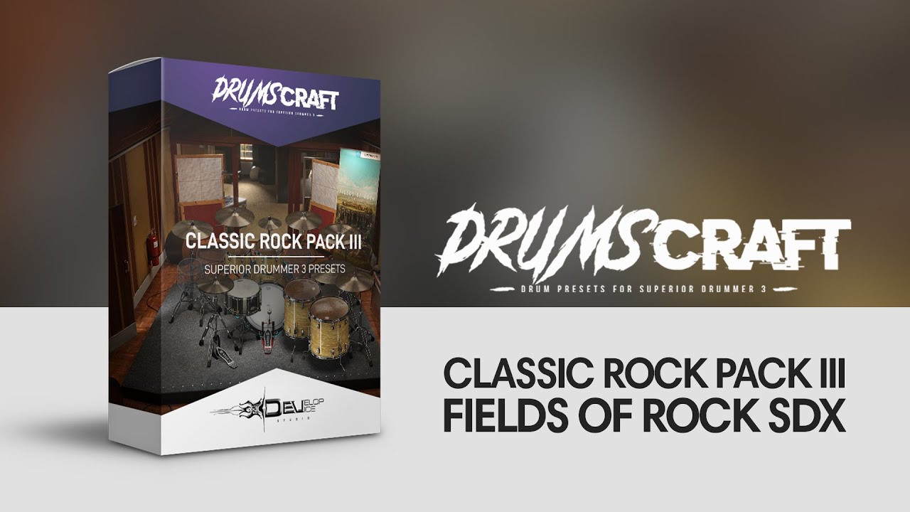 Classic Rock Pack III - 5 Presets for Superior Drummer 3 - Sound Demo Video