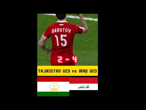 TAJIKISTAN 2-4 IRAQ - AFC U23 ASIAN CUP QATAR 2024#shorts