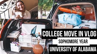 College move in vlog *sophomore year* | university of alabama