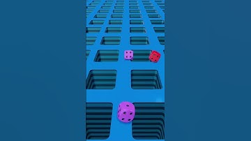 🎲💥 Who Shows Up After the Dice Roll Into the Hole? 👁️#asmr #dice #satisfying #anime #3d