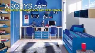 Decoracion De Habitaciones Para Ninos Varones Youtube