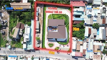 Quỹ đất xây chung cư 2 mặt tiền Trần Quang Diệu 4578m2 có 1000m2 thổ cư. Đang cho thuê 80tr/tháng|72