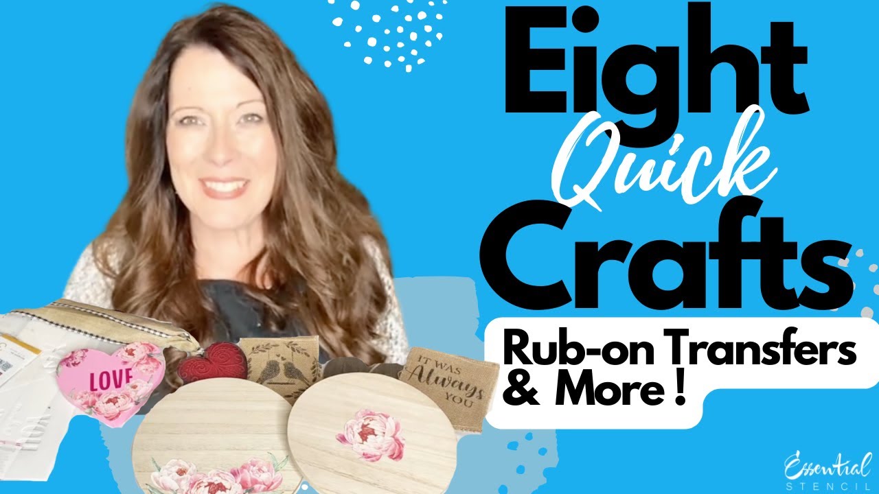 8 Easy Projects Using Stencils, Rub-On Transfers & More!